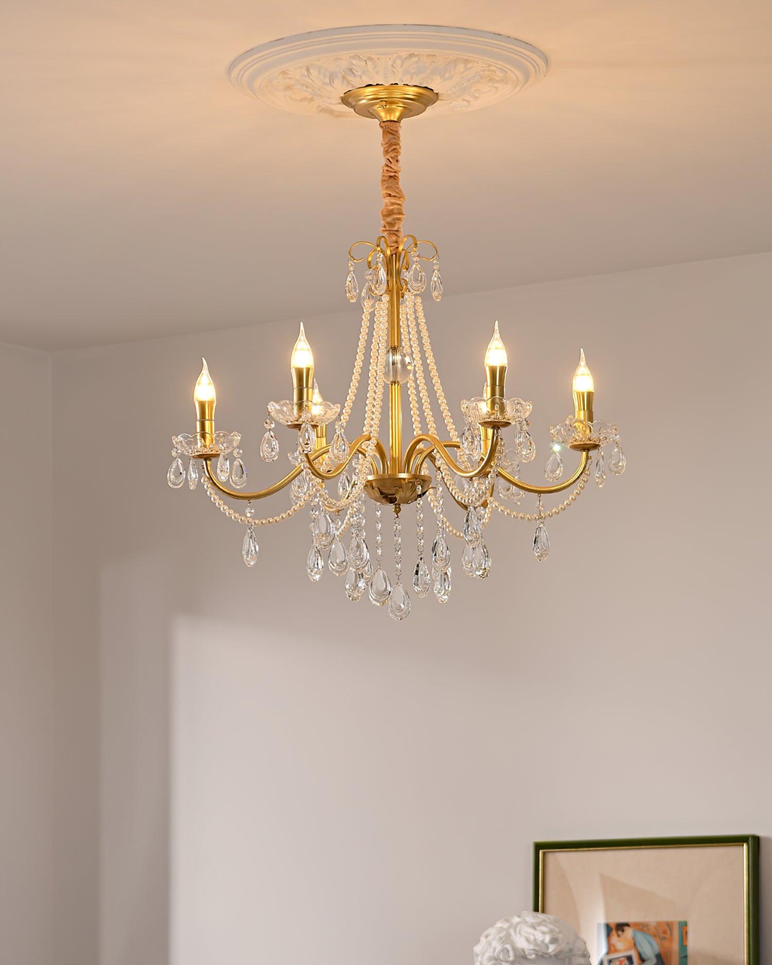 Elysion Gold Crystal Chandelier