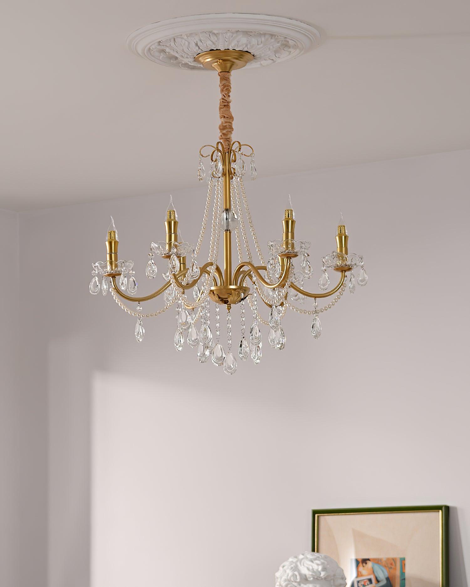 Elysion Gold Crystal Chandelier