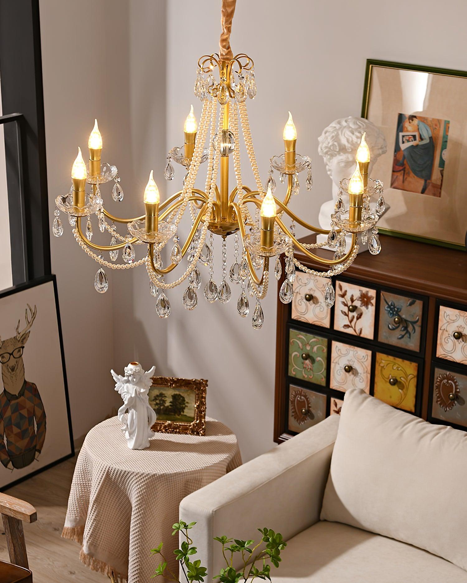 Elysion Gold Crystal Chandelier
