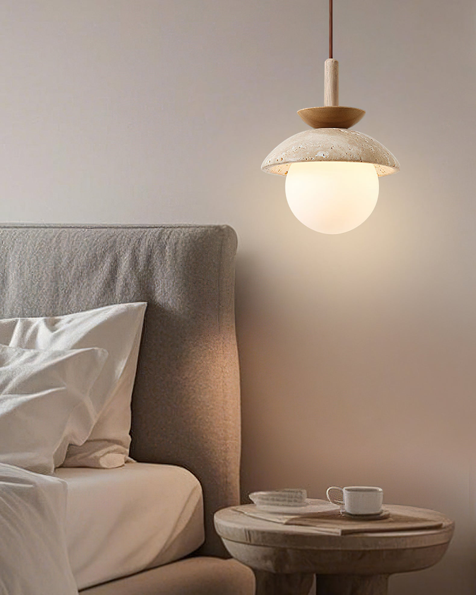 The 3-light linear Valerie Pendant Light in a cluster.