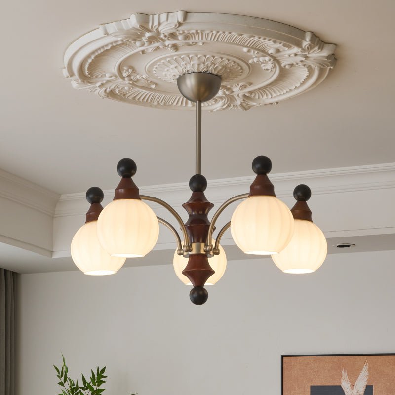 Zosilara Traditional Elegance Wood Chandelier-Neutral Decor