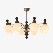 Zosilara Traditional Elegance Wood Chandelier-Neutral Decor