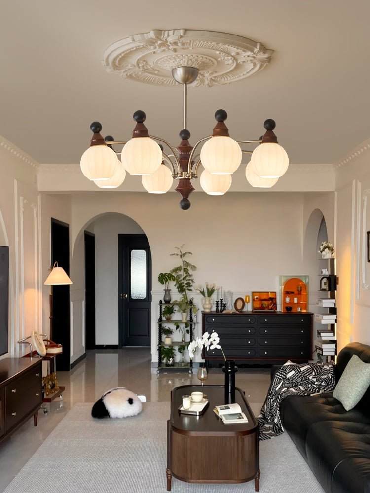 Zosilara Traditional Elegance Wood Chandelier-Neutral Decor