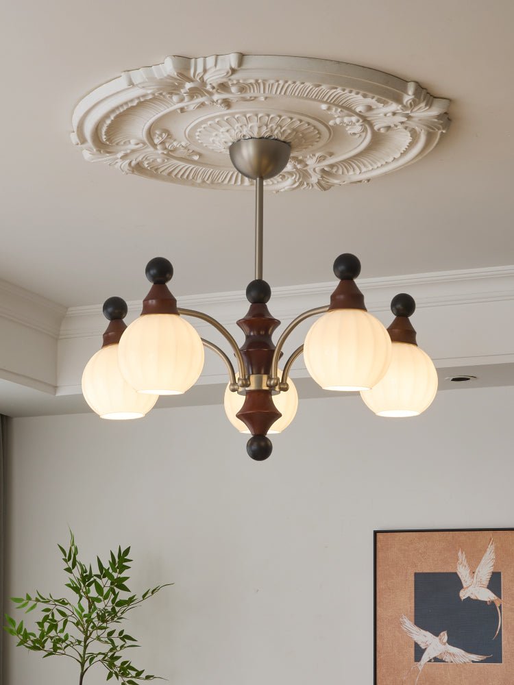 Zosilara Traditional Elegance Wood Chandelier-Neutral Decor