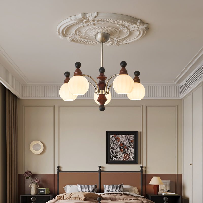 Zosilara Traditional Elegance Wood Chandelier-Neutral Decor