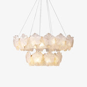 Vitheir Floral Glass Chandelier-Neutral Decor