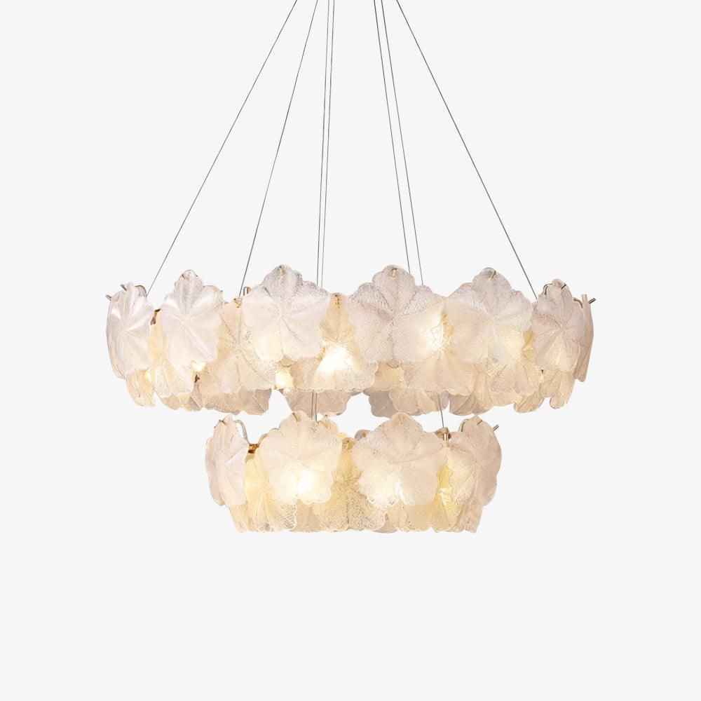 Vitheir Floral Glass Chandelier-Neutral Decor