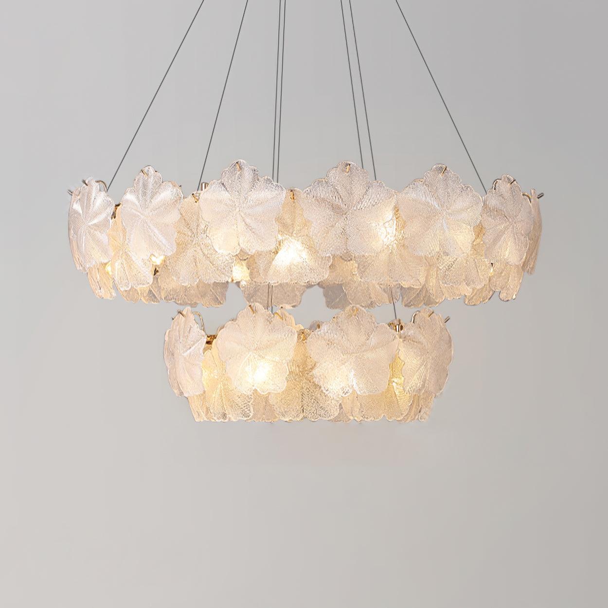 Vitheir Floral Glass Chandelier-Neutral Decor