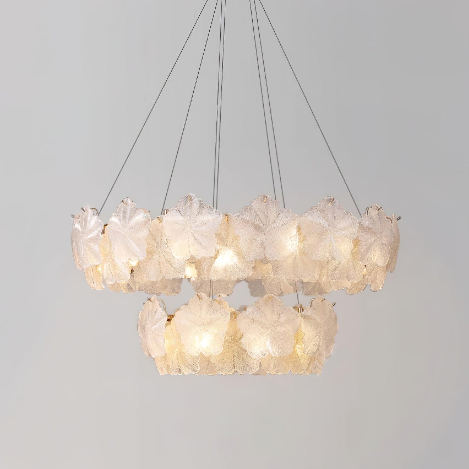 Vitheir Floral Glass Chandelier-Neutral Decor