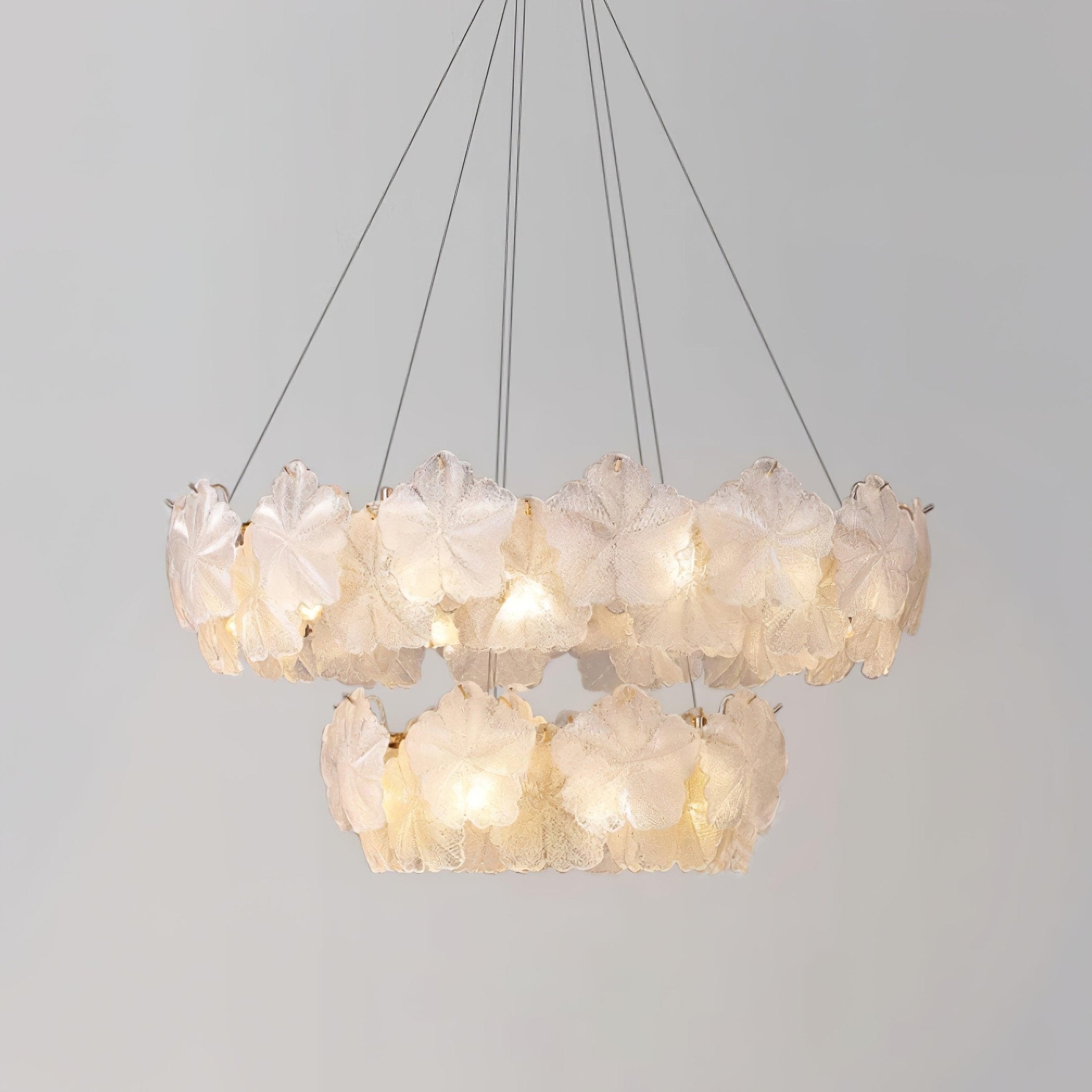Vitheir Floral Glass Chandelier-Neutral Decor