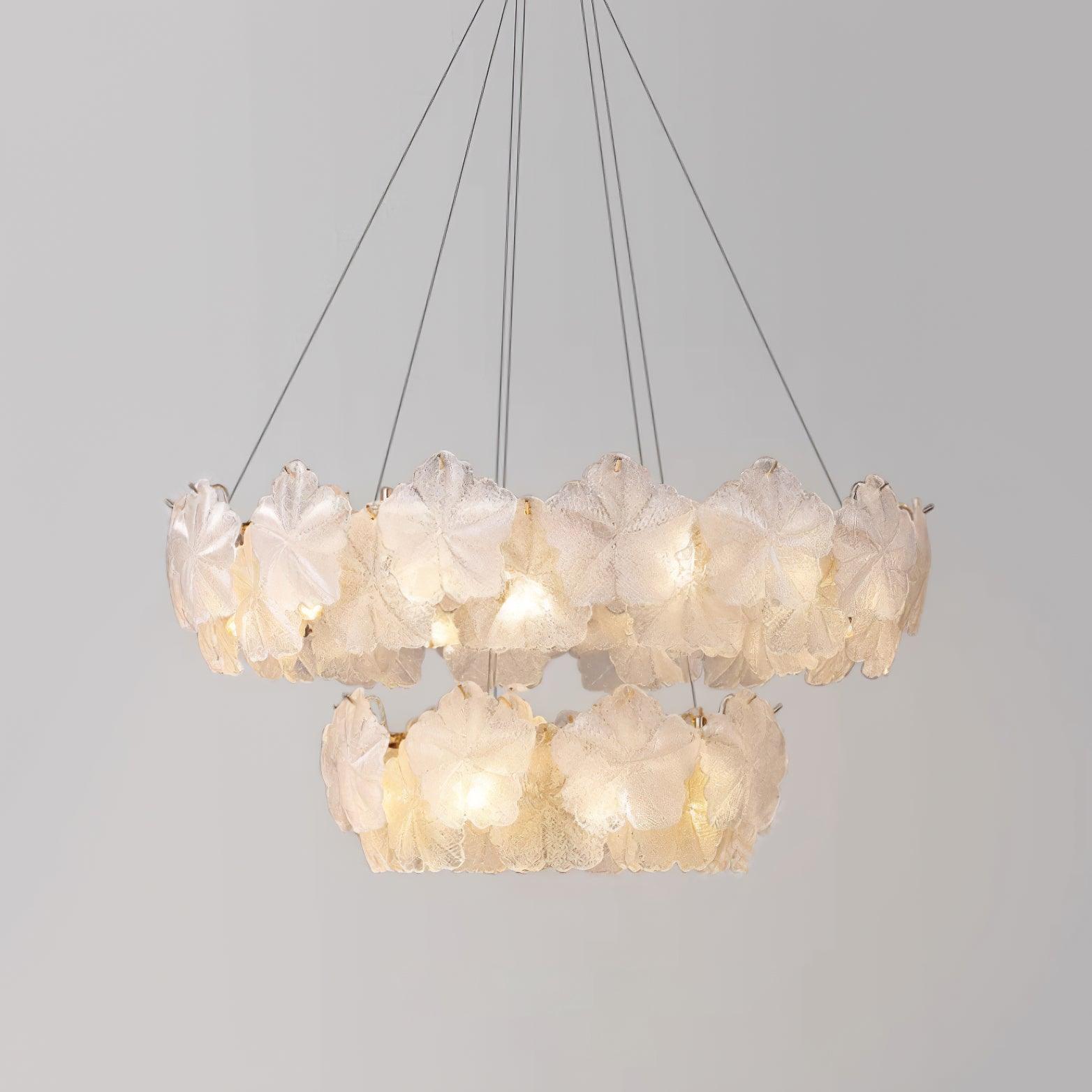 Vitheir Floral Glass Chandelier-Neutral Decor
