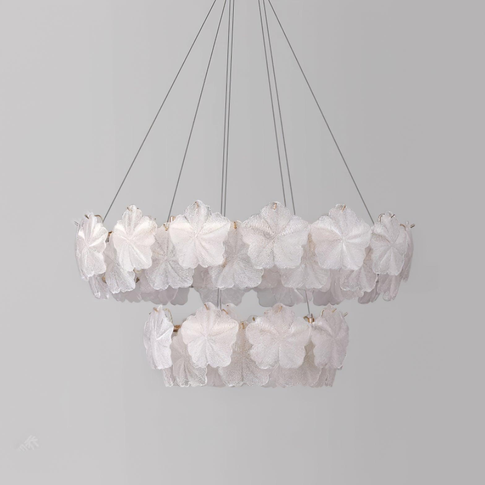 Vitheir Floral Glass Chandelier-Neutral Decor