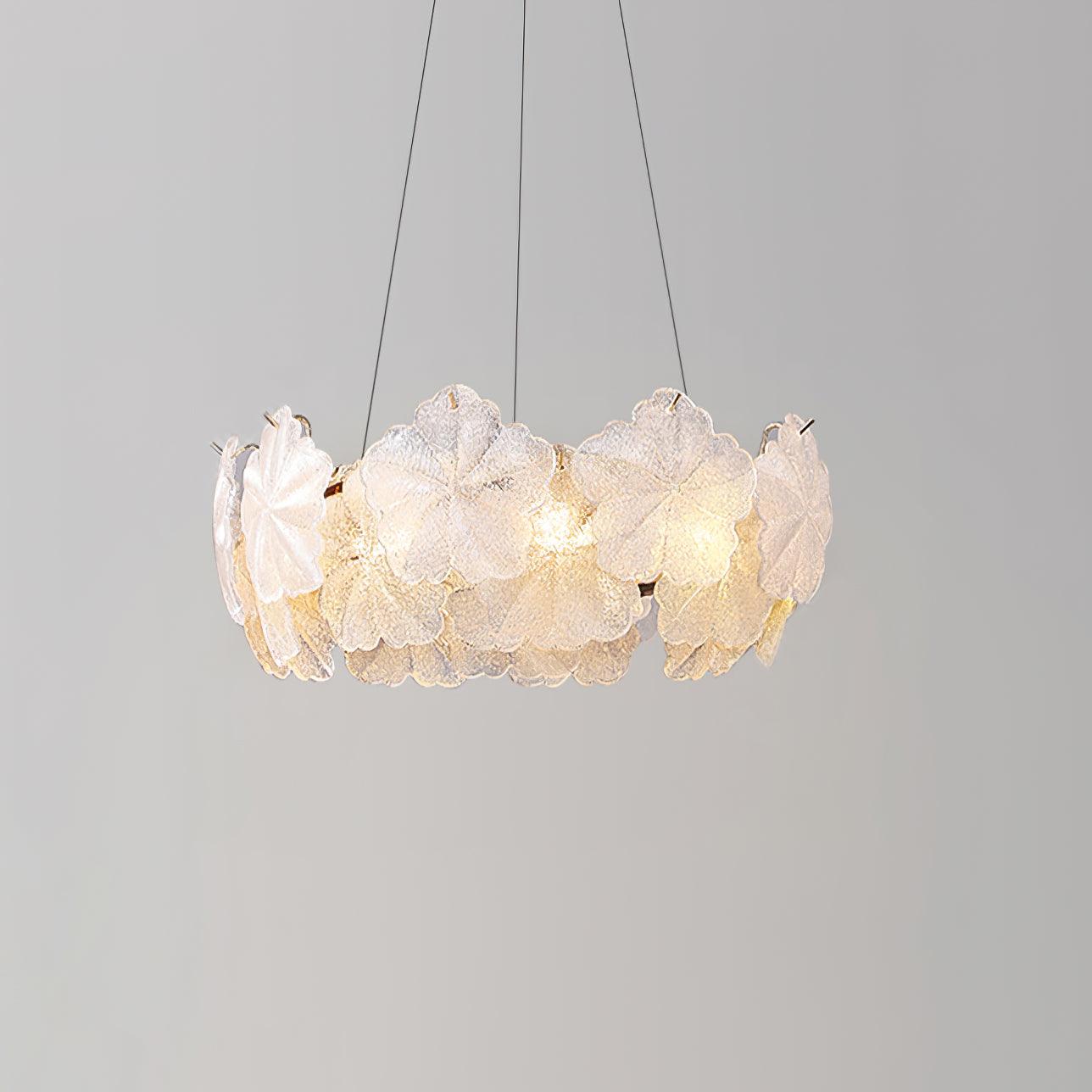 Vitheir Floral Glass Chandelier-Neutral Decor