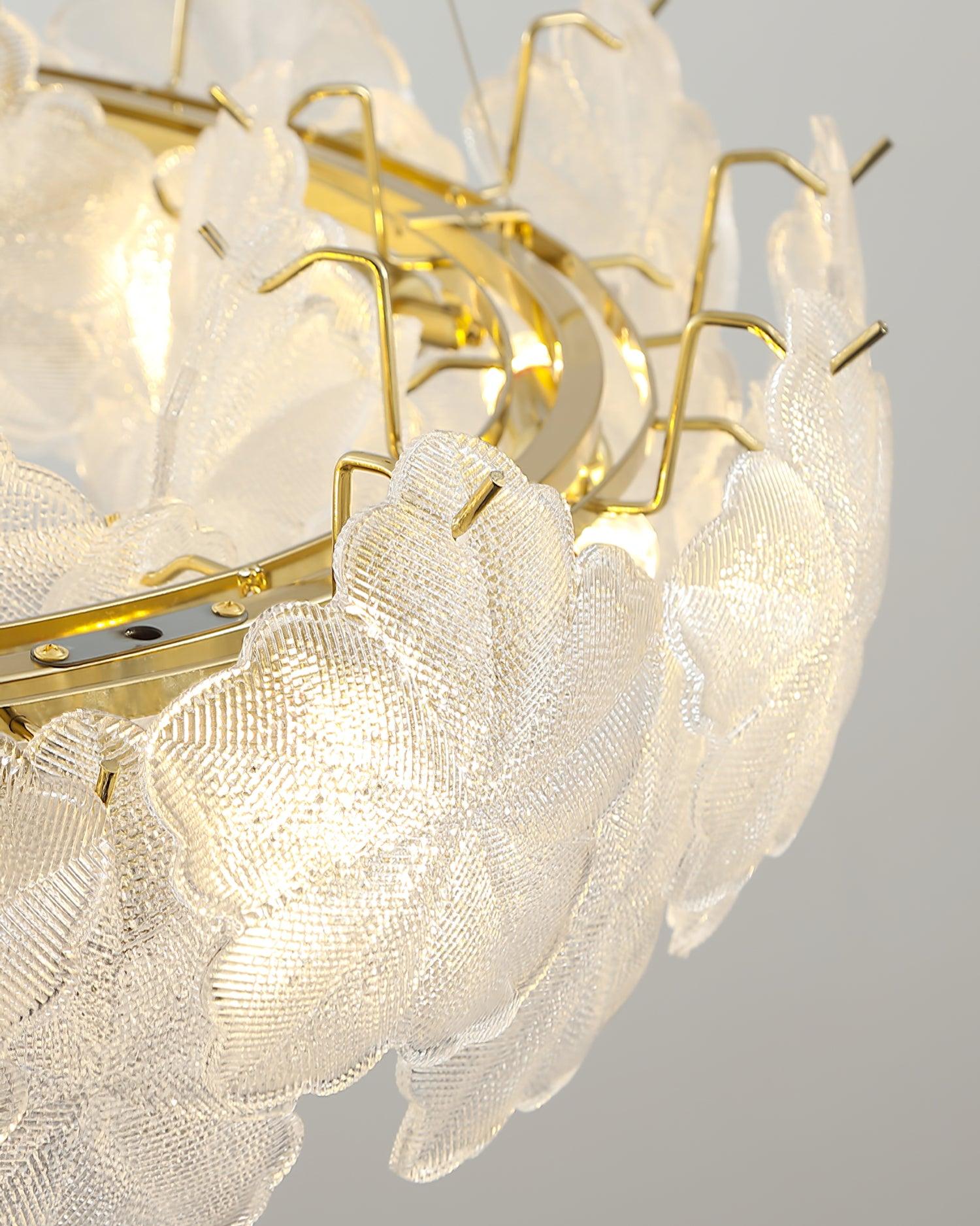 Vitheir Floral Glass Chandelier-Neutral Decor