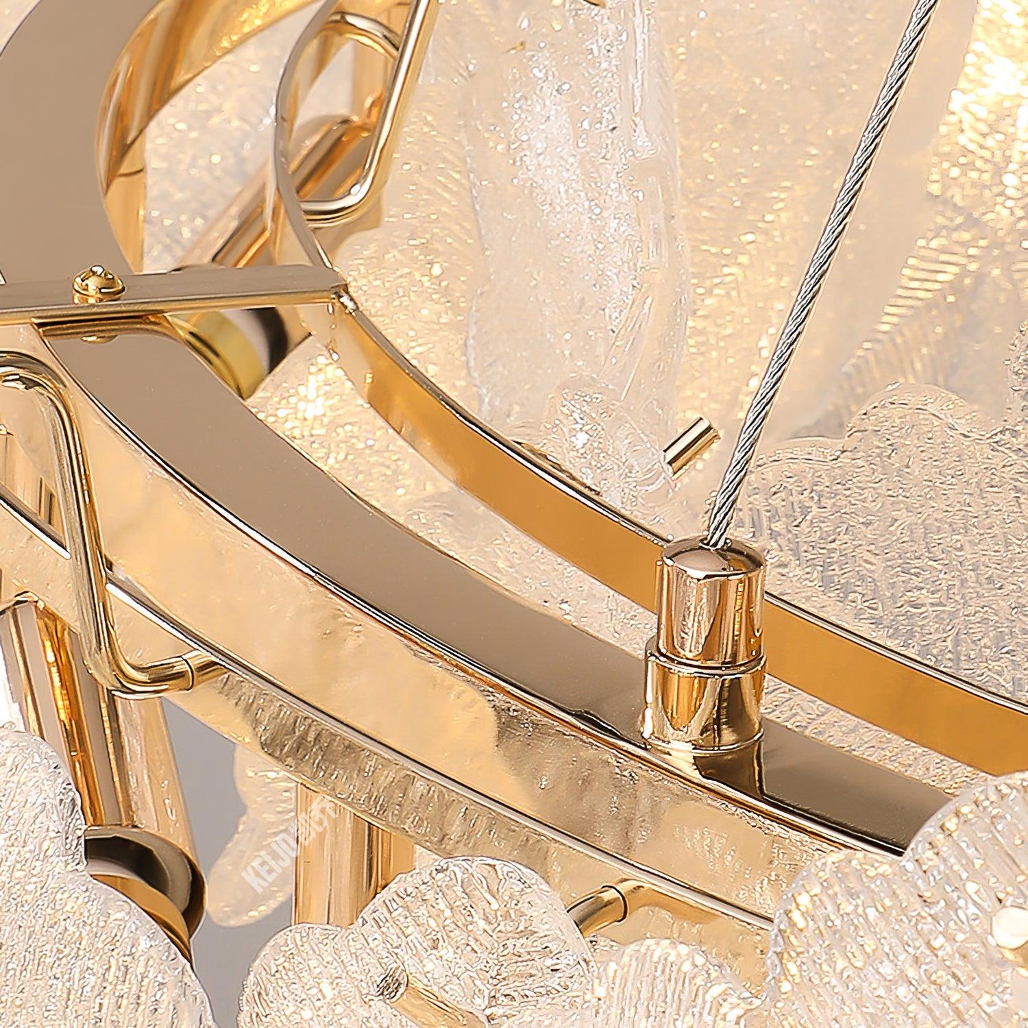 Vitheir Floral Glass Chandelier-Neutral Decor