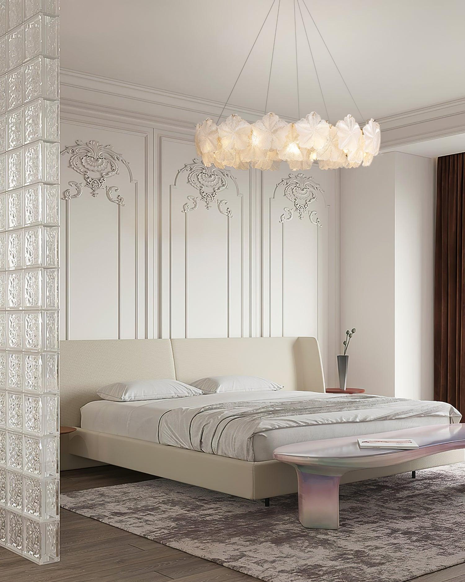 Vitheir Floral Glass Chandelier-Neutral Decor
