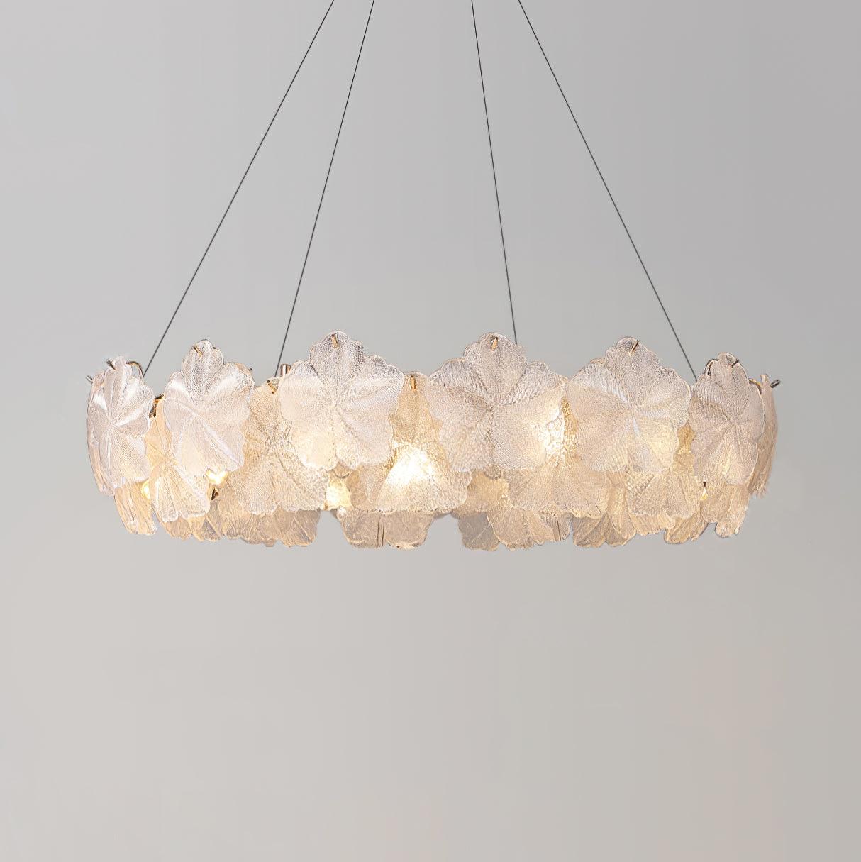 Vitheir Floral Glass Chandelier-Neutral Decor