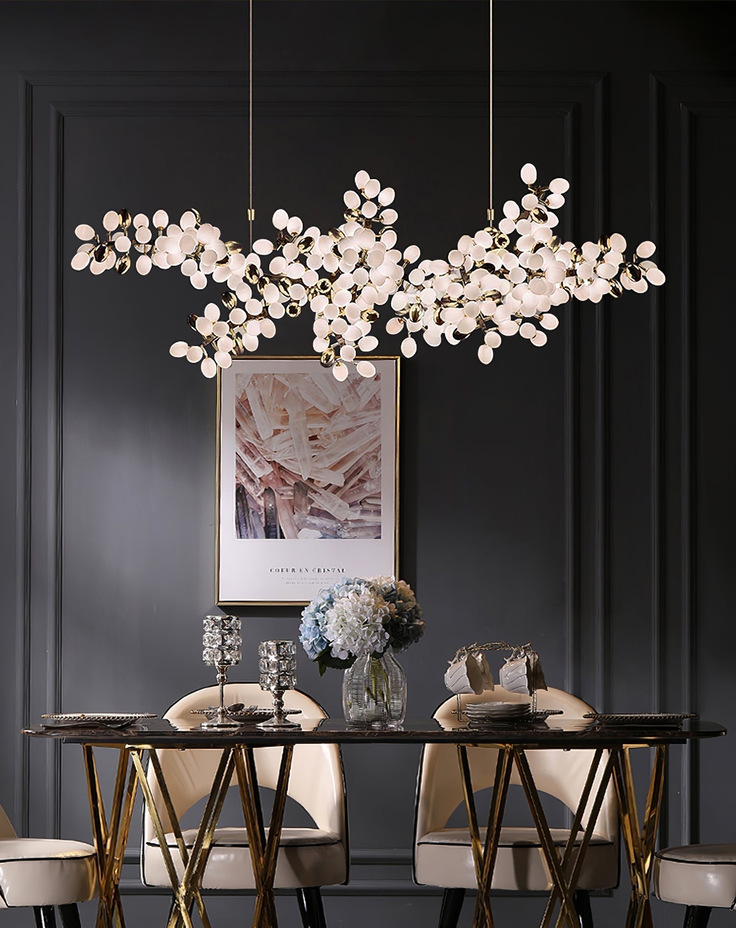 Elara Glass Chandelier