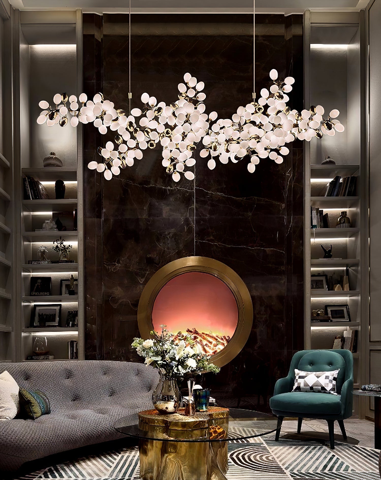 Elara Glass Chandelier