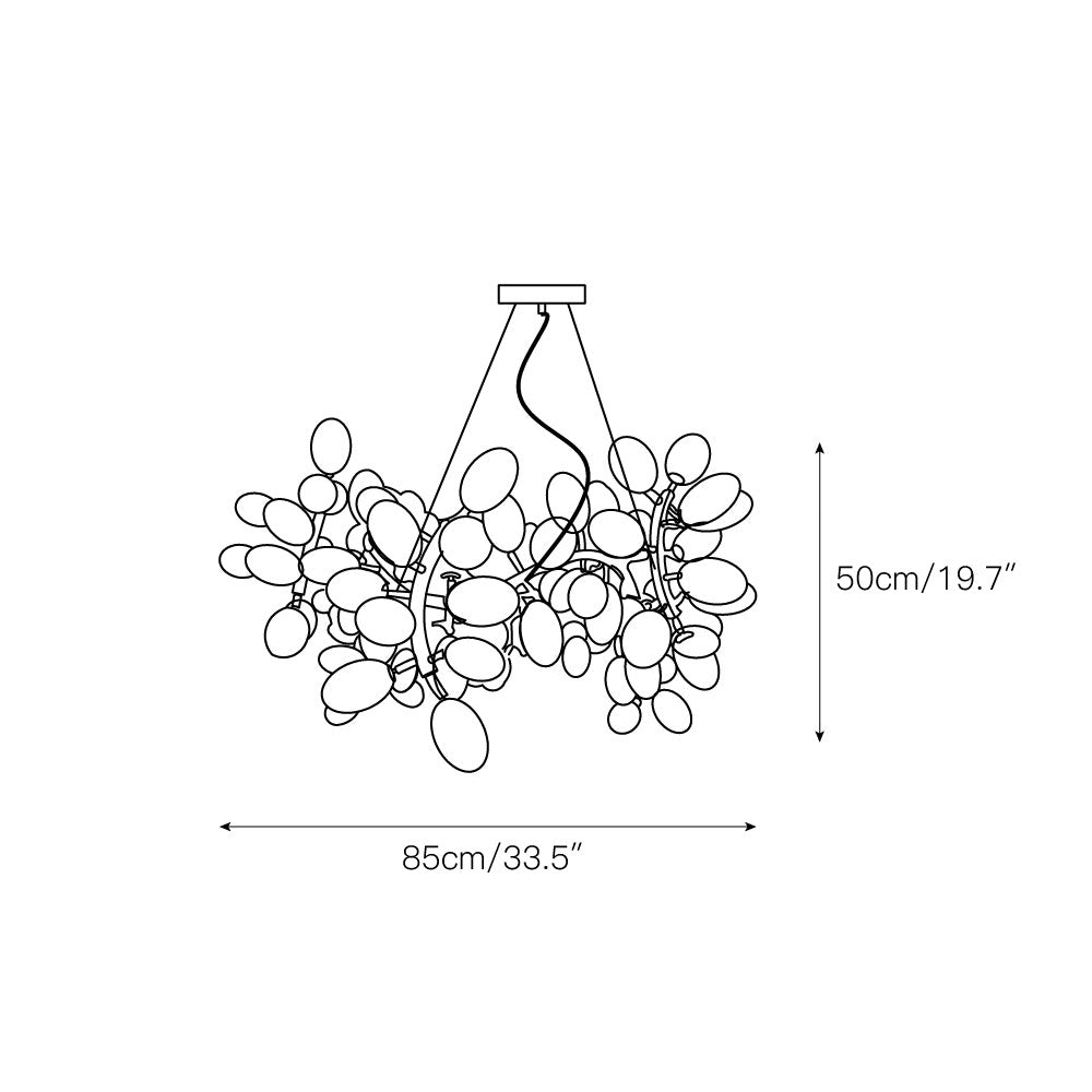 Elara Glass Chandelier