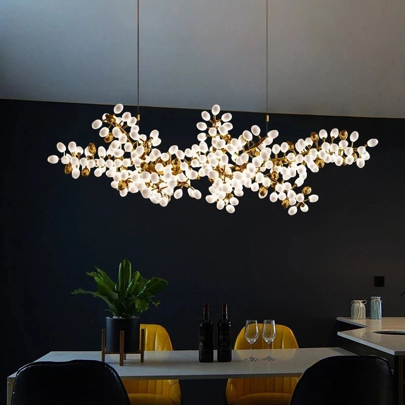 Aldo Elegant Droplet Glass Chandelier-Neutral Decor