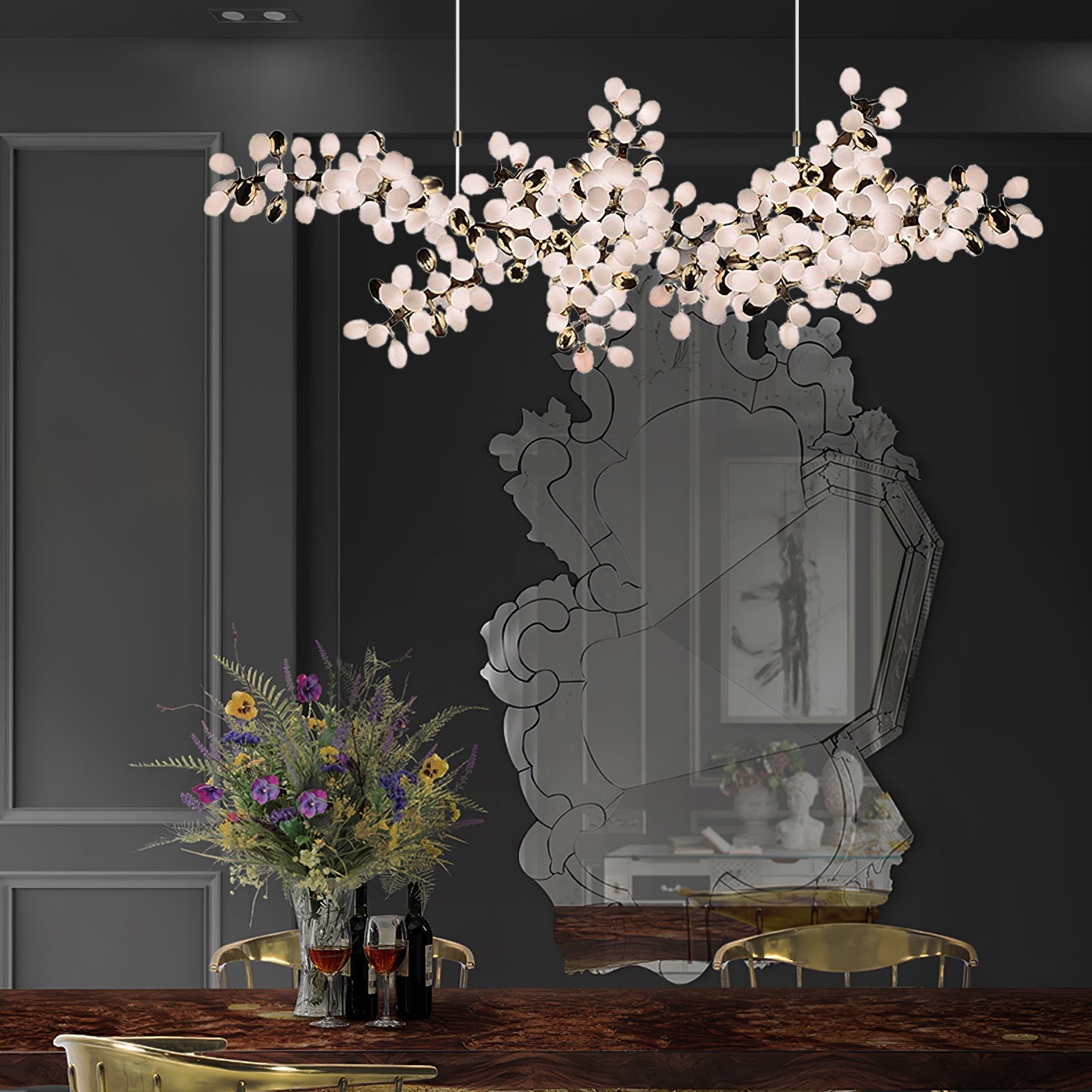 Elara Glass Chandelier