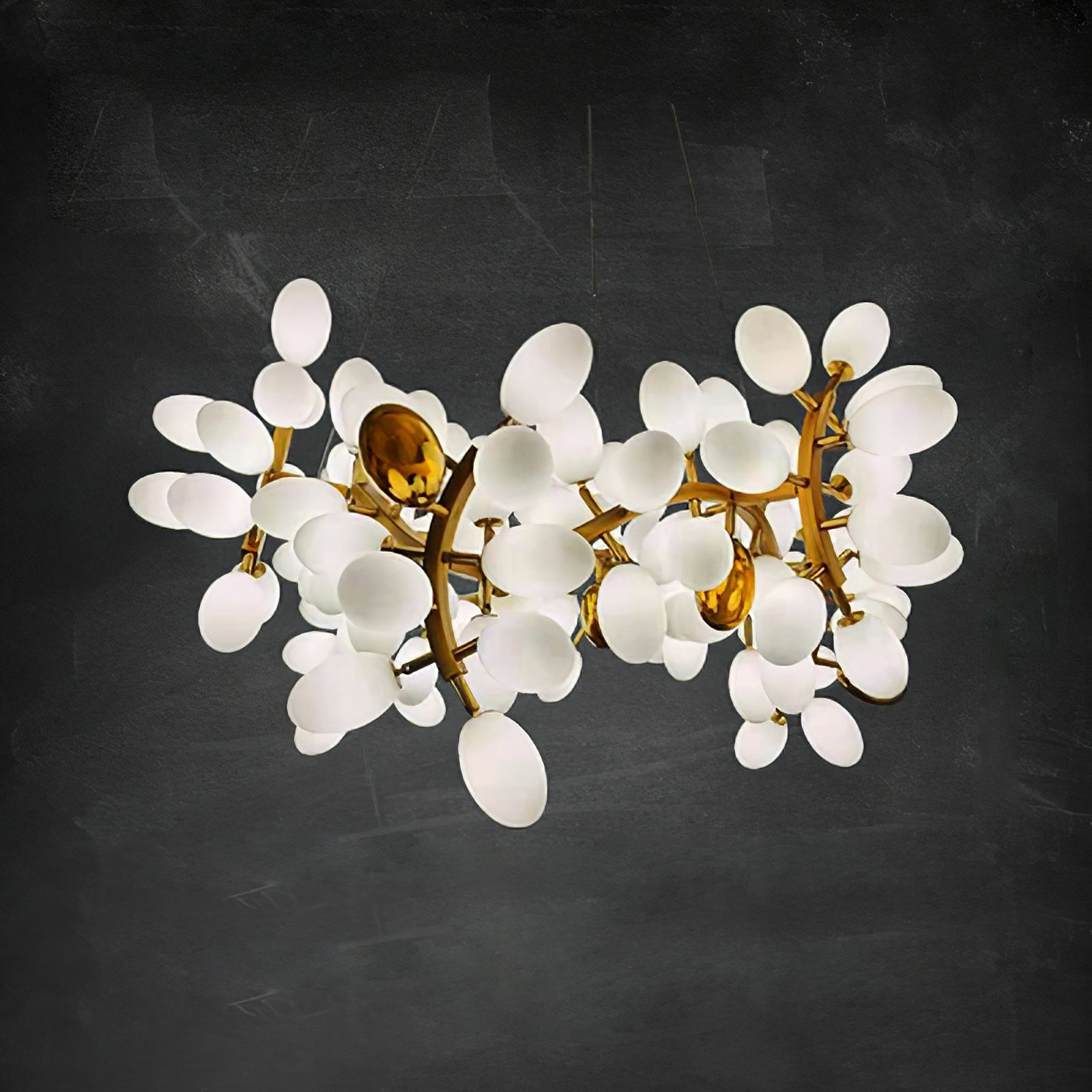 Aldo Elegant Droplet Glass Chandelier-Neutral Decor