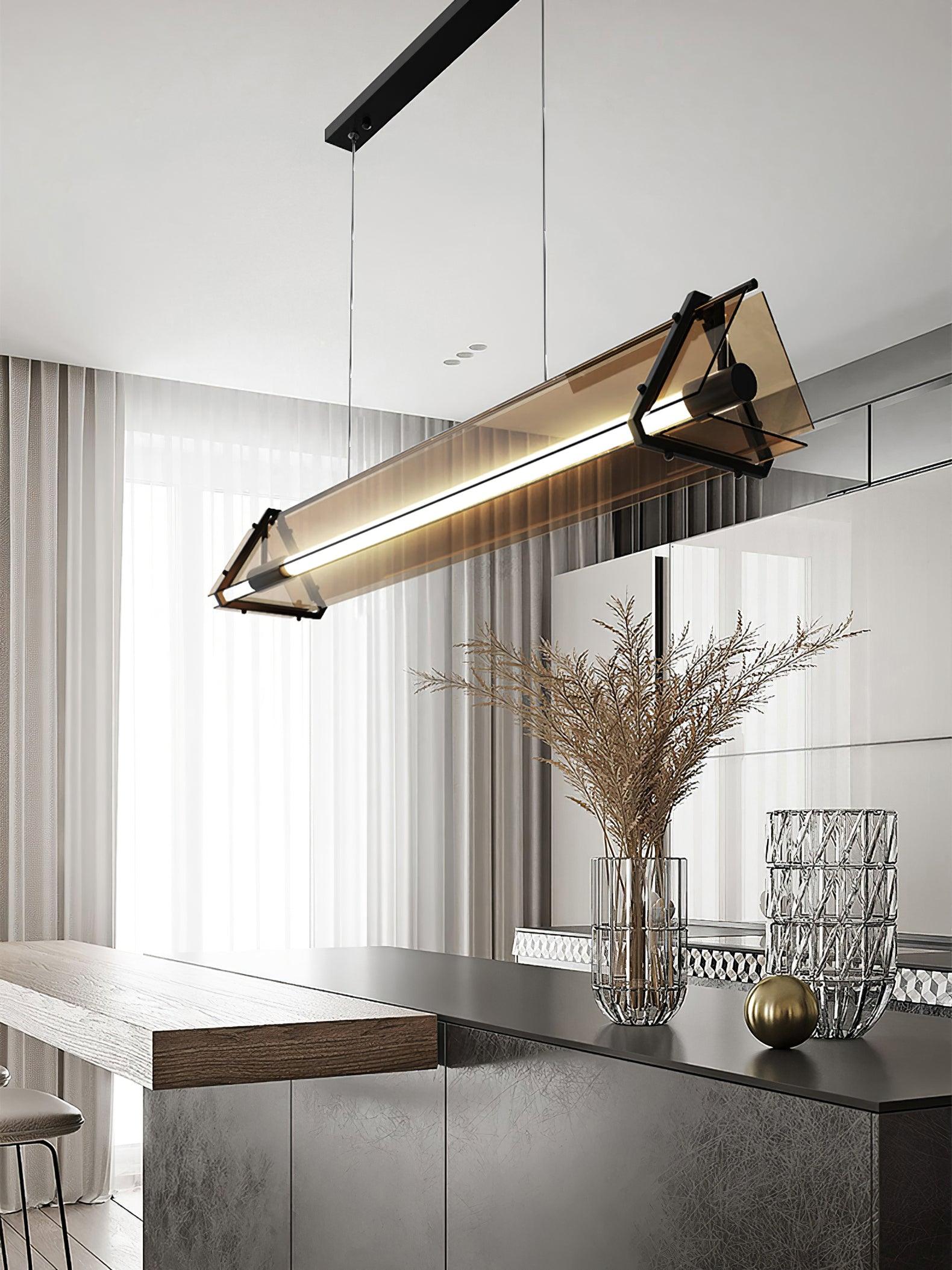 Carven Glass Minimalistic Pendant Light-Neutral Decor