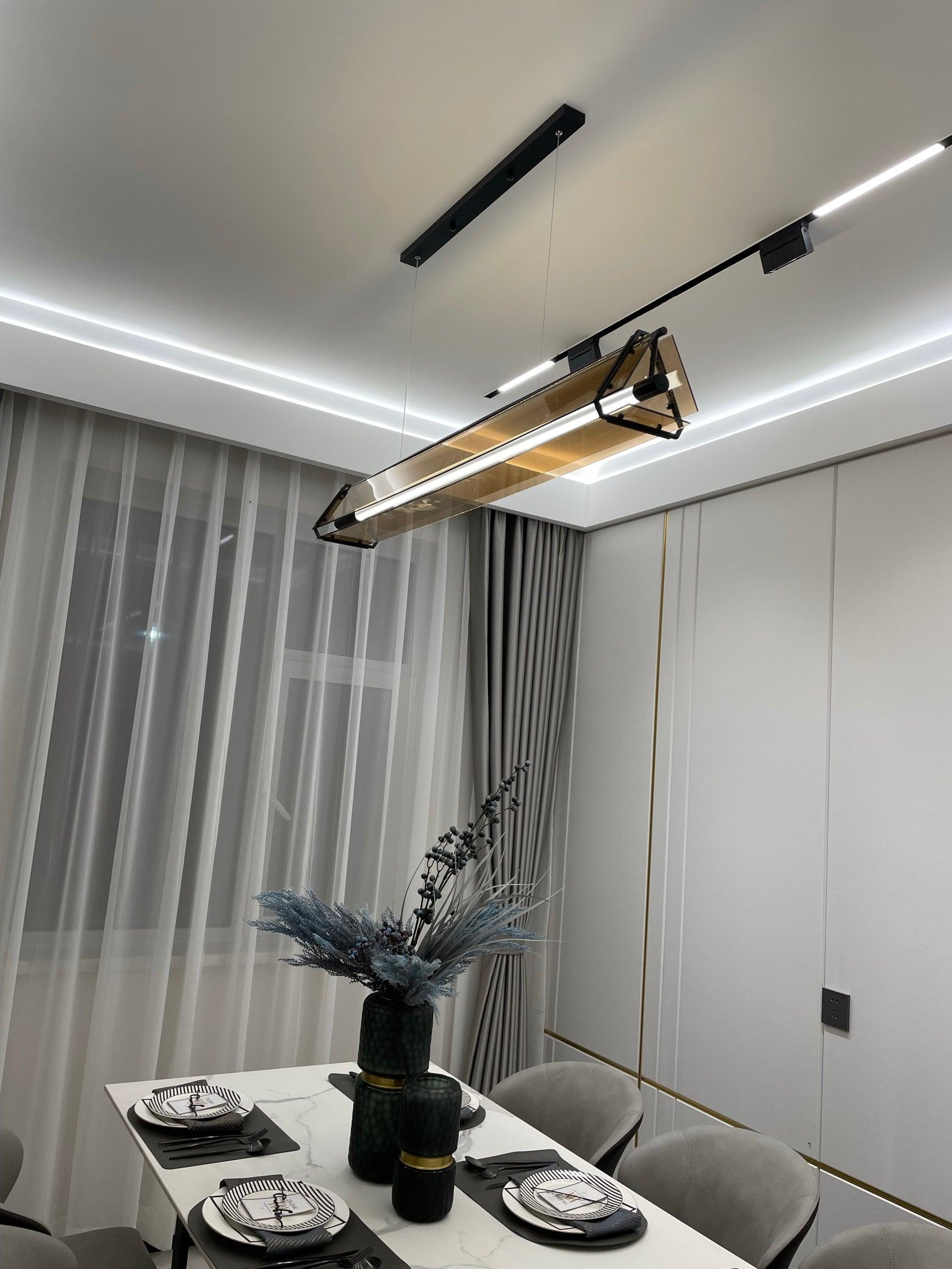 Carven Glass Minimalistic Pendant Light-Neutral Decor