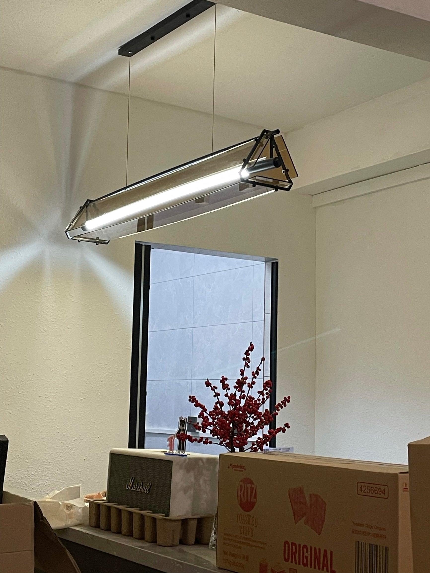 Carven Glass Minimalistic Pendant Light-Neutral Decor