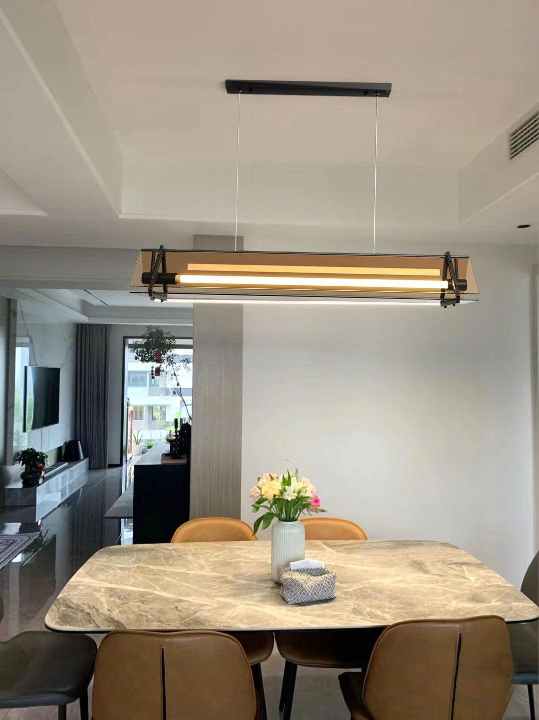 Carven Glass Minimalistic Pendant Light-Neutral Decor