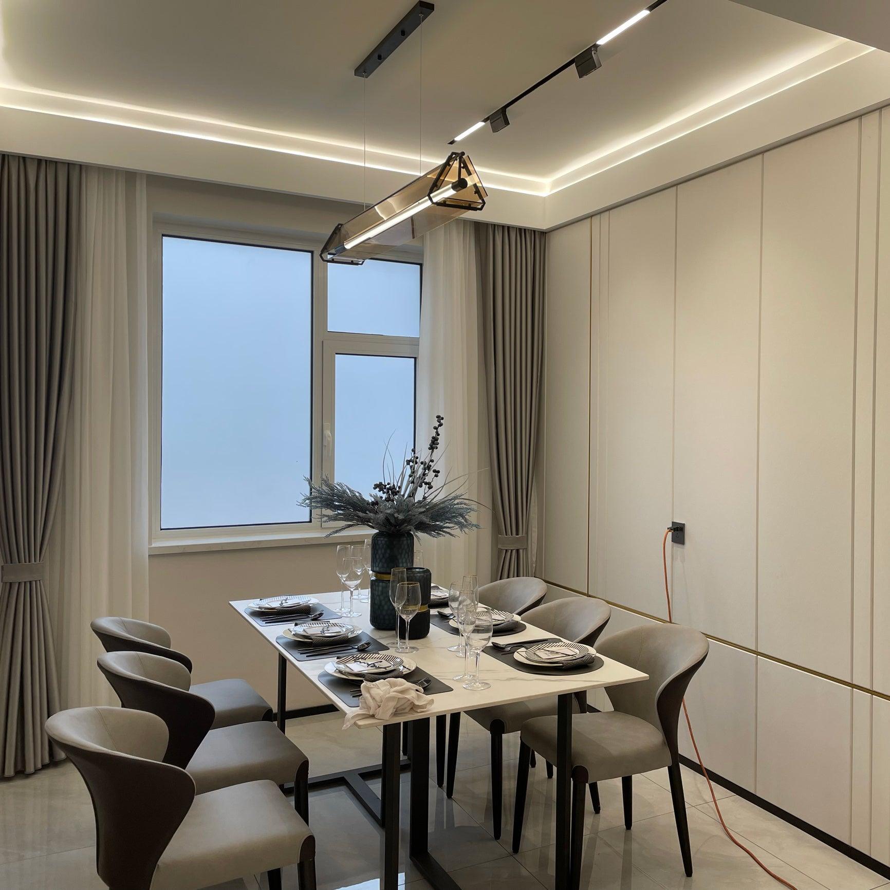 Carven Glass Minimalistic Pendant Light-Neutral Decor