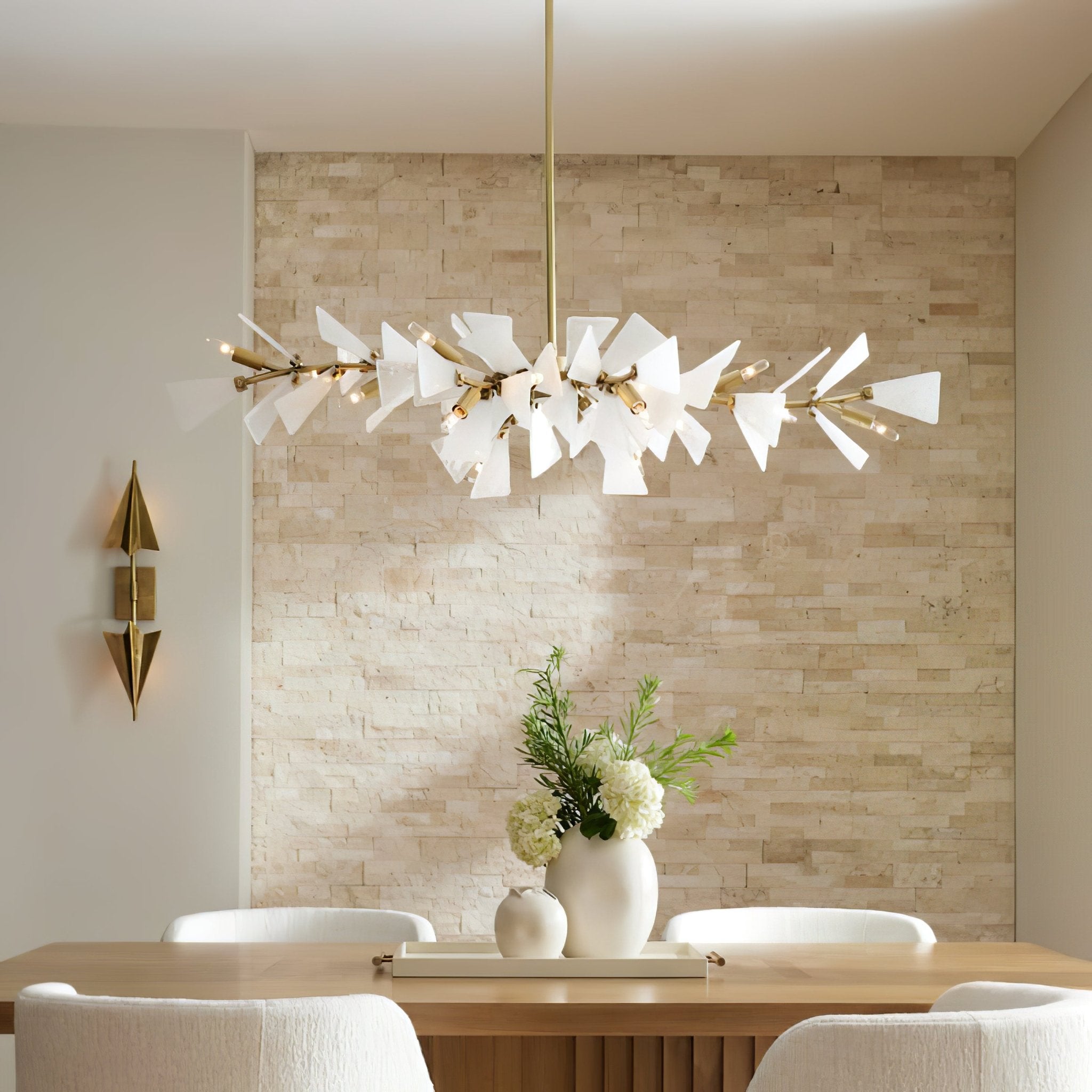 Samuel Luxury Glass Chandelier-Neutral Decor
