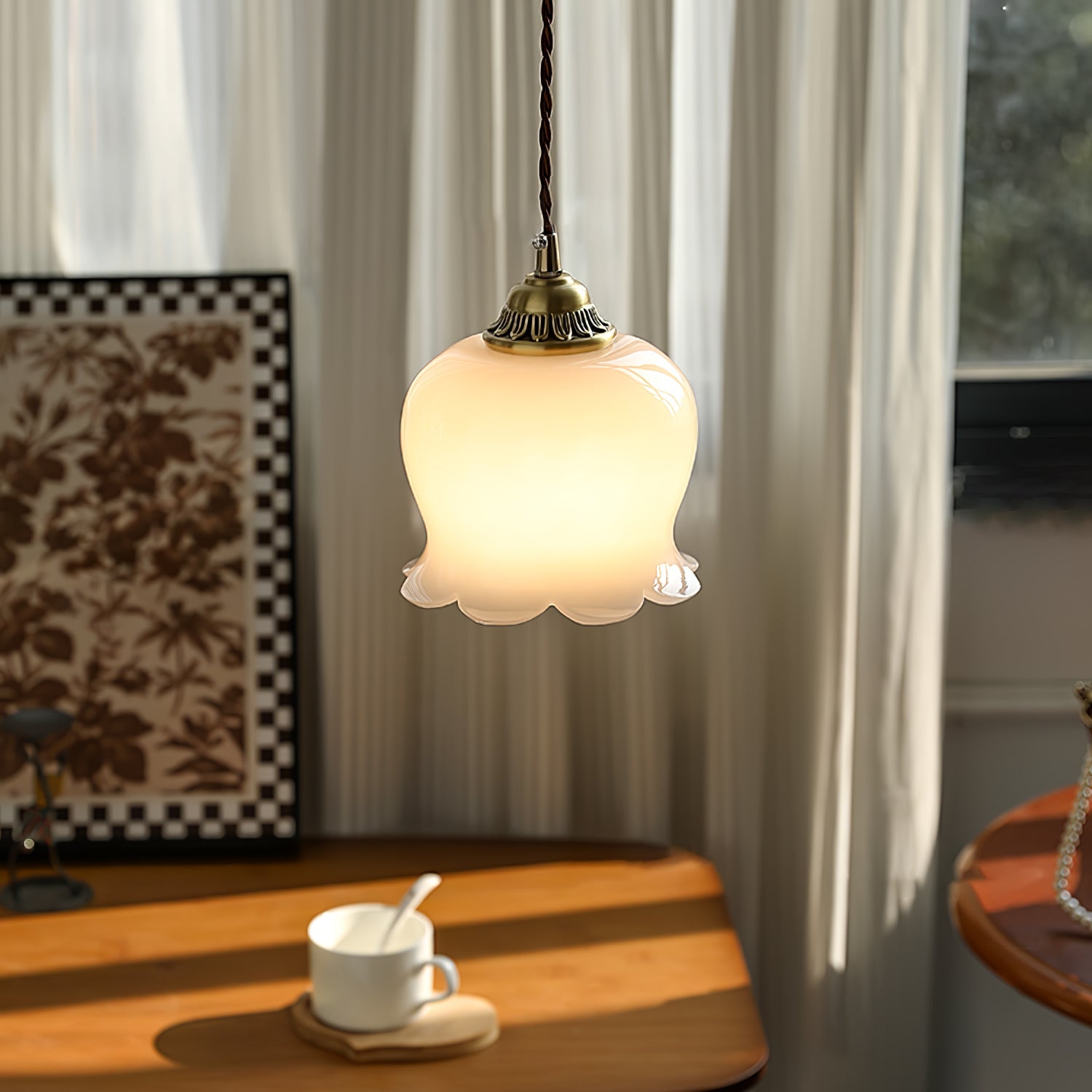 Lustra Pendant Lamp Valley Flower-Neutral Decor