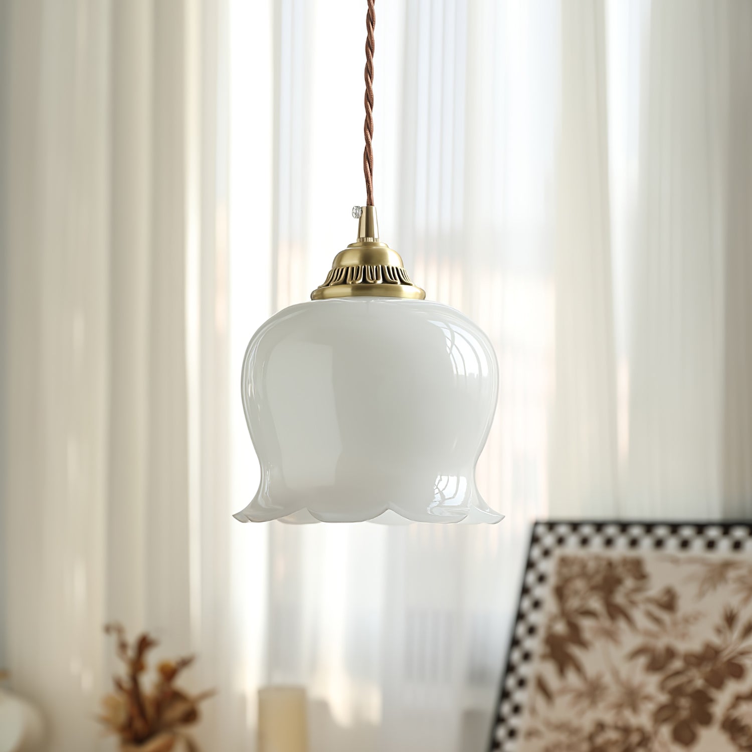 Lustra Pendant Lamp Valley Flower-Neutral Decor