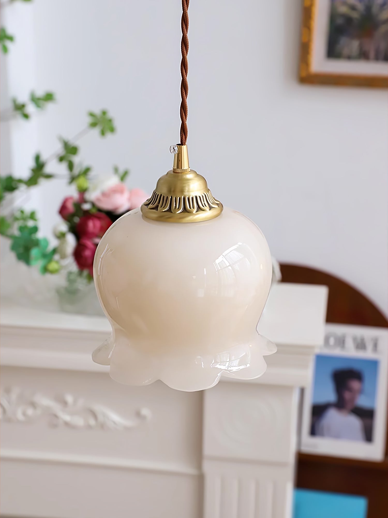 Lustra Pendant Lamp Valley Flower-Neutral Decor