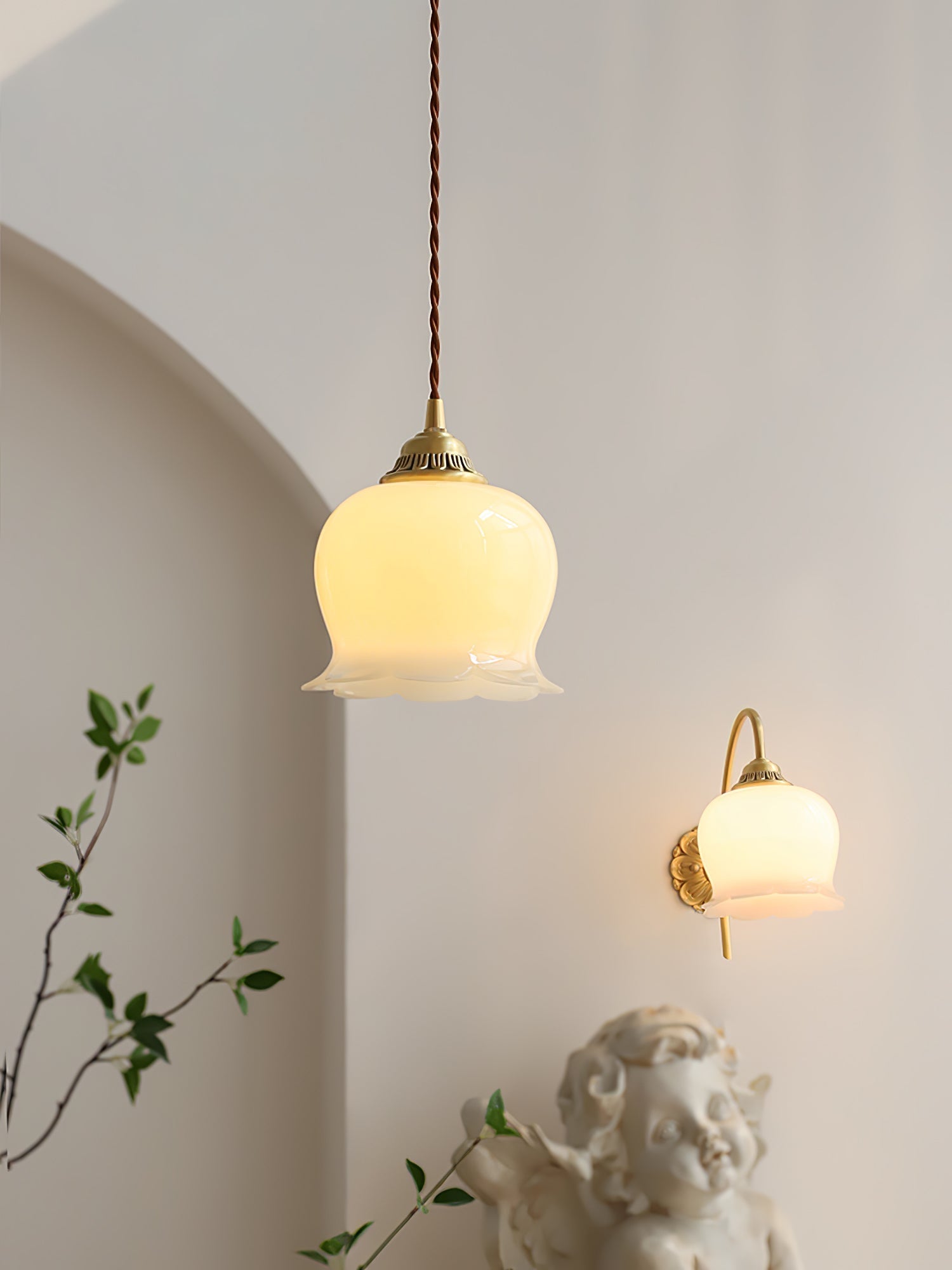 Lustra Pendant Lamp Valley Flower-Neutral Decor
