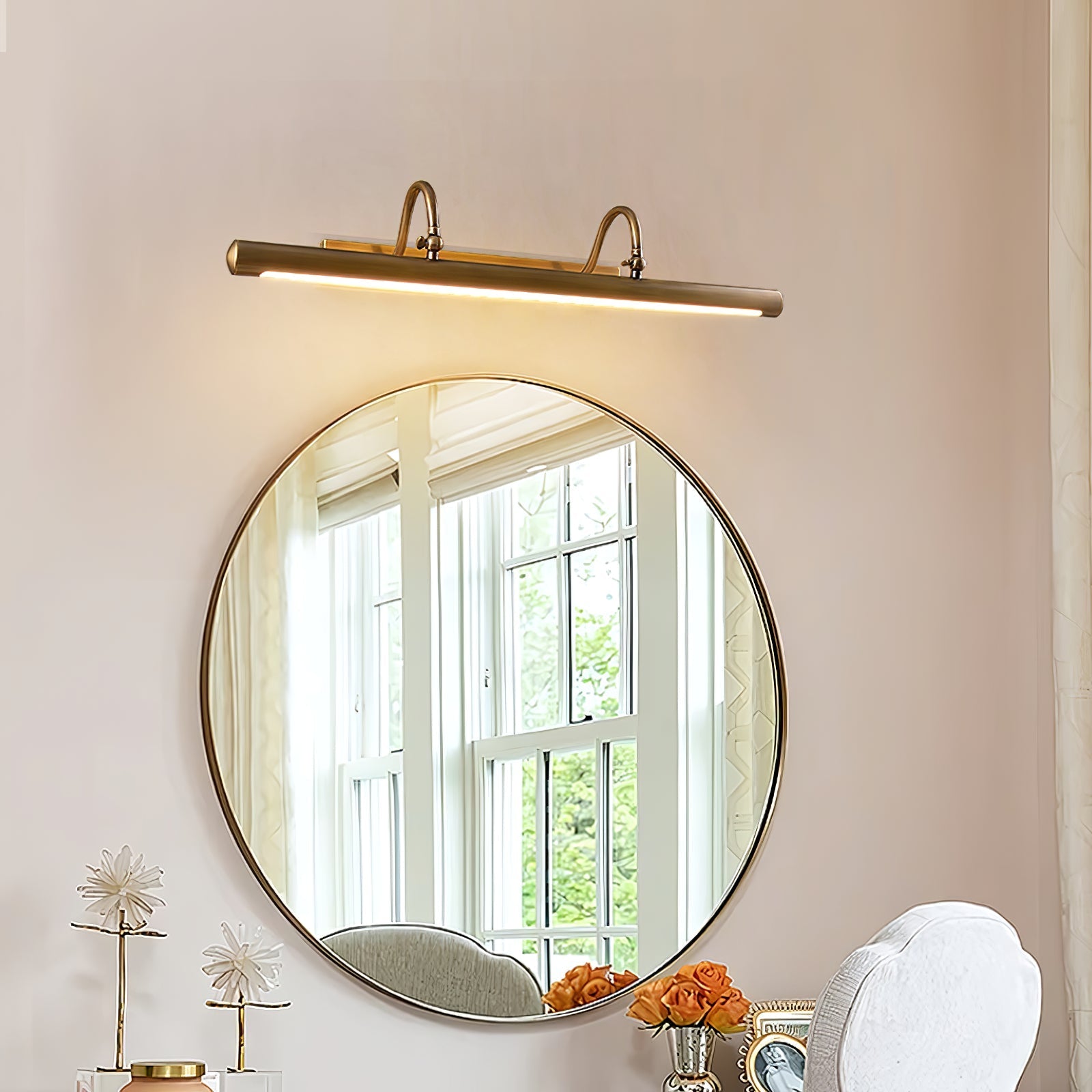 Clara Twin Arm Vanity Wall Light-Neutral Decor