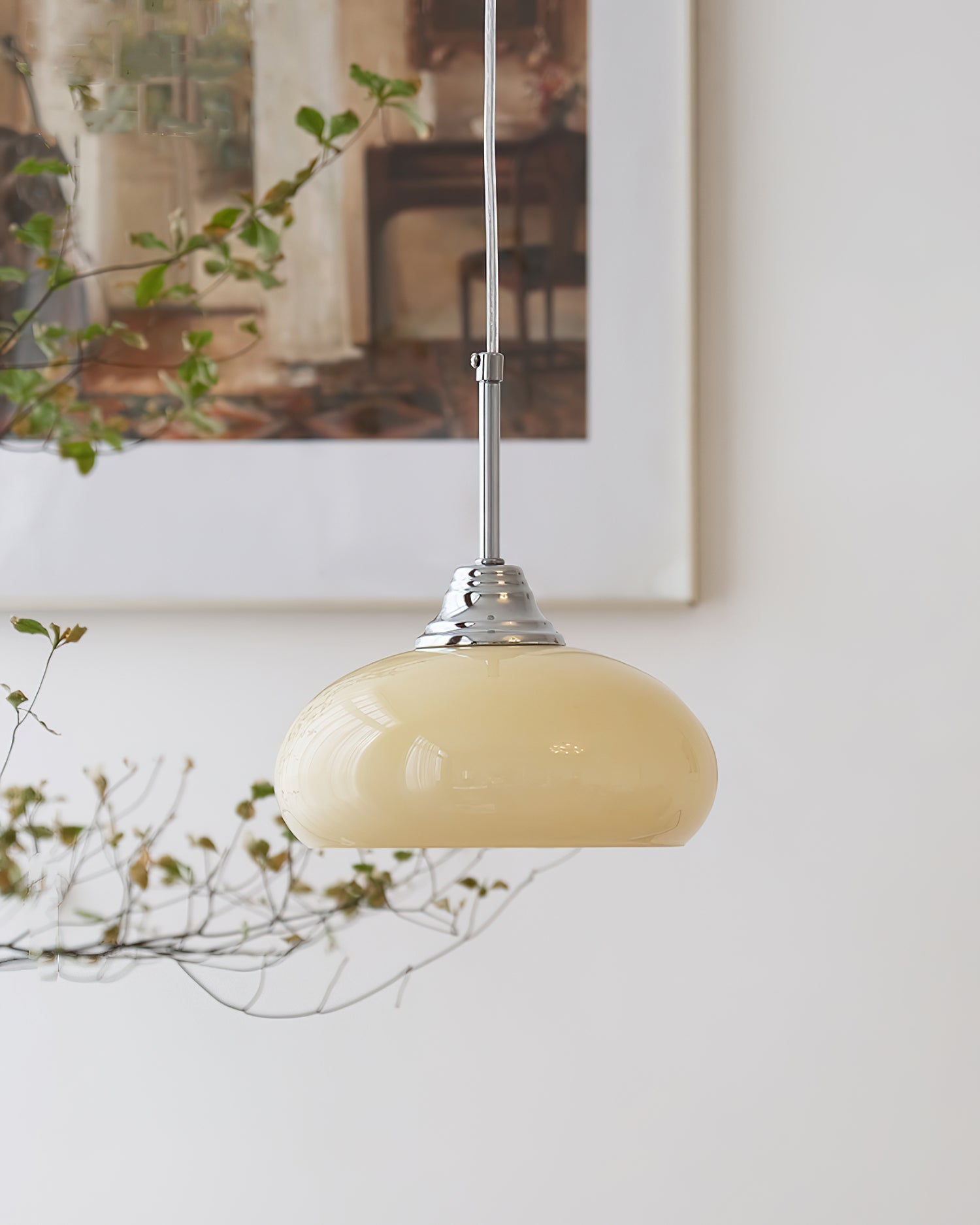 Amber-Bloom Pendant Lamp
