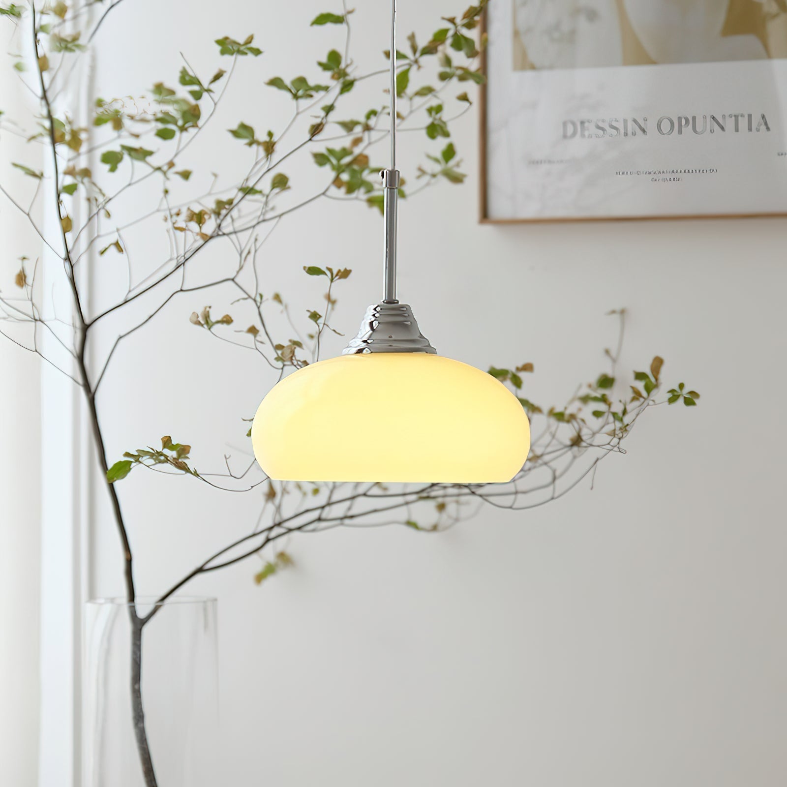 Amber-Bloom Pendant Lamp