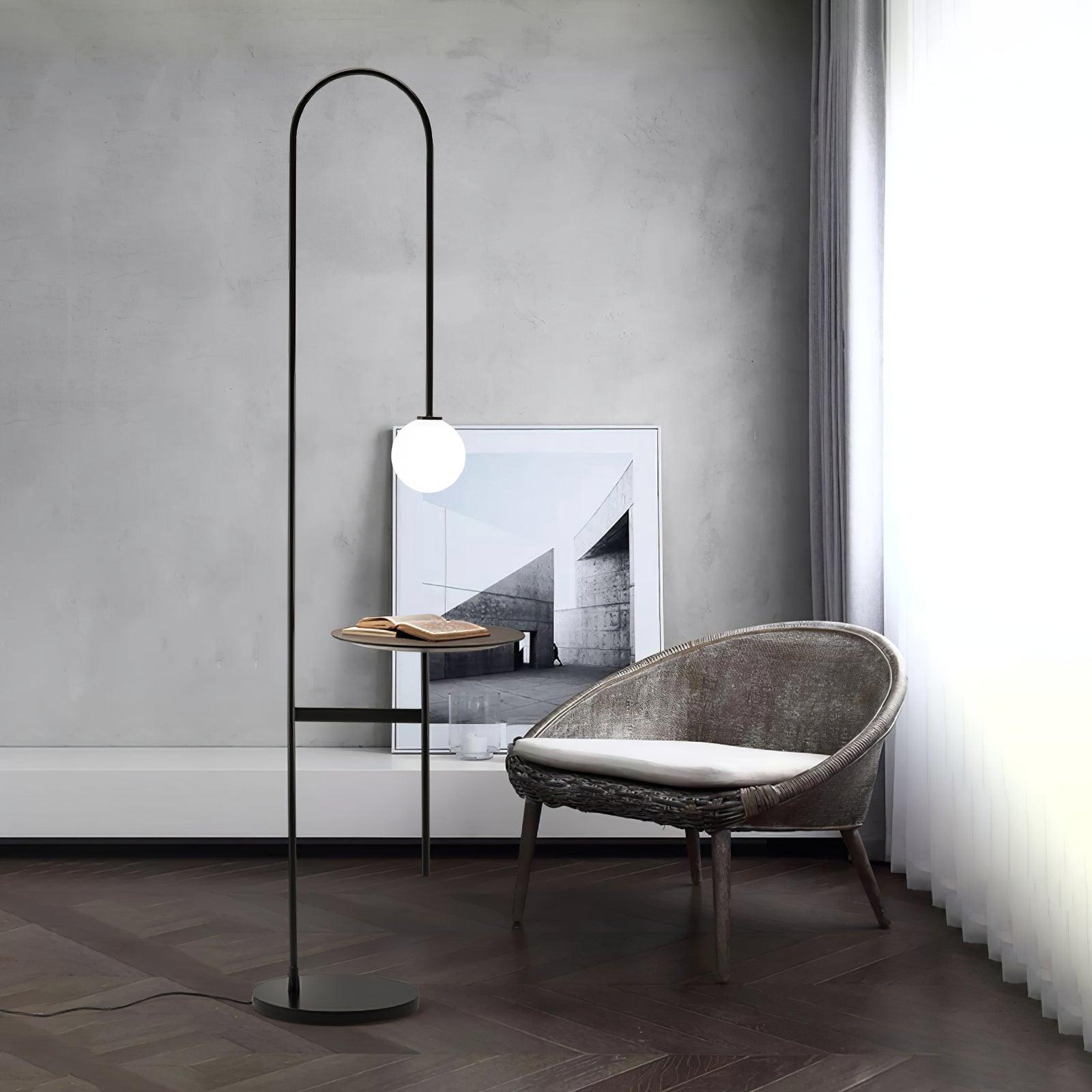 Celonce Glass Minimalist Floor Lamp-Neutral Decor