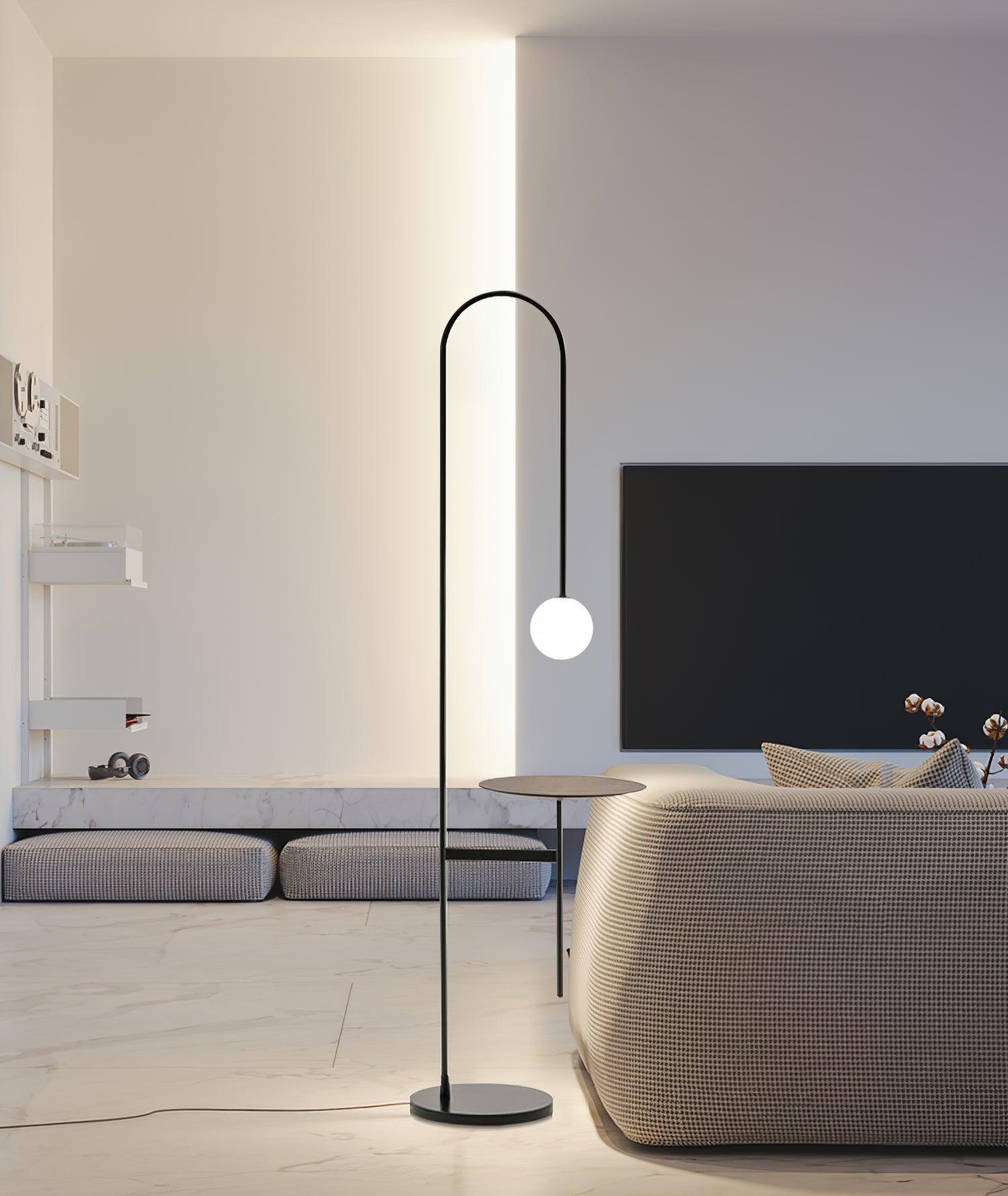 Celonce Glass Minimalist Floor Lamp-Neutral Decor