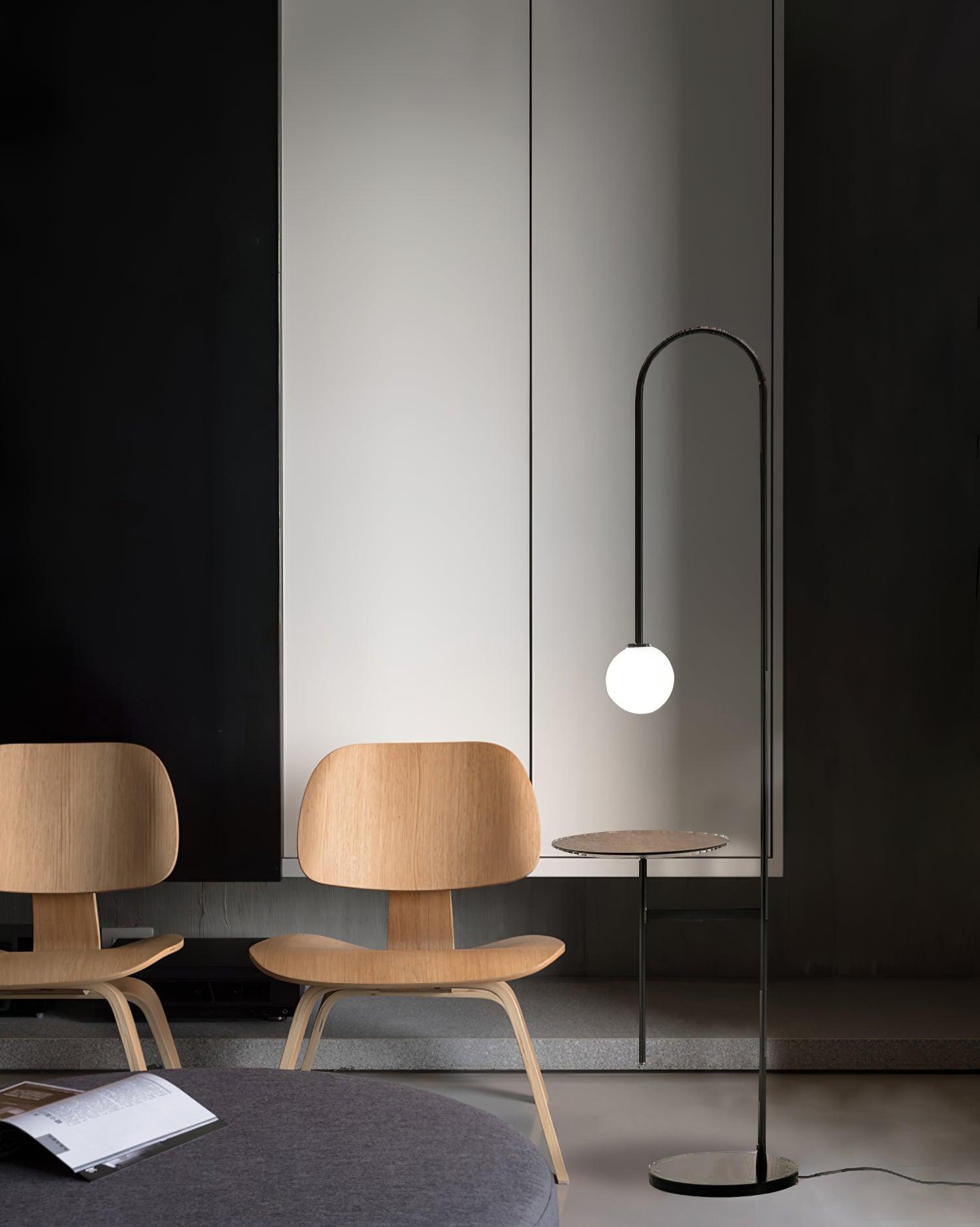 Celonce Glass Minimalist Floor Lamp-Neutral Decor
