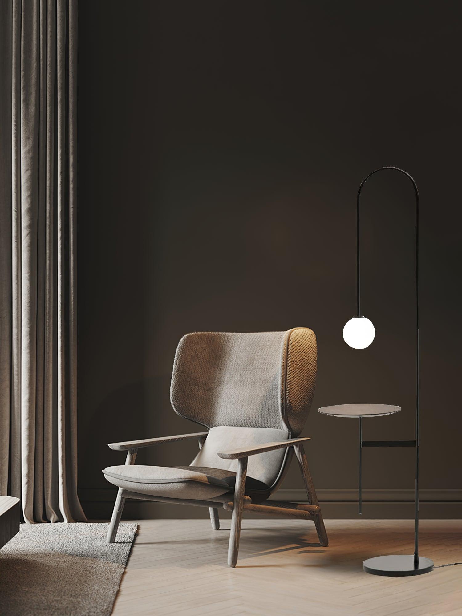 Celonce Glass Minimalist Floor Lamp-Neutral Decor