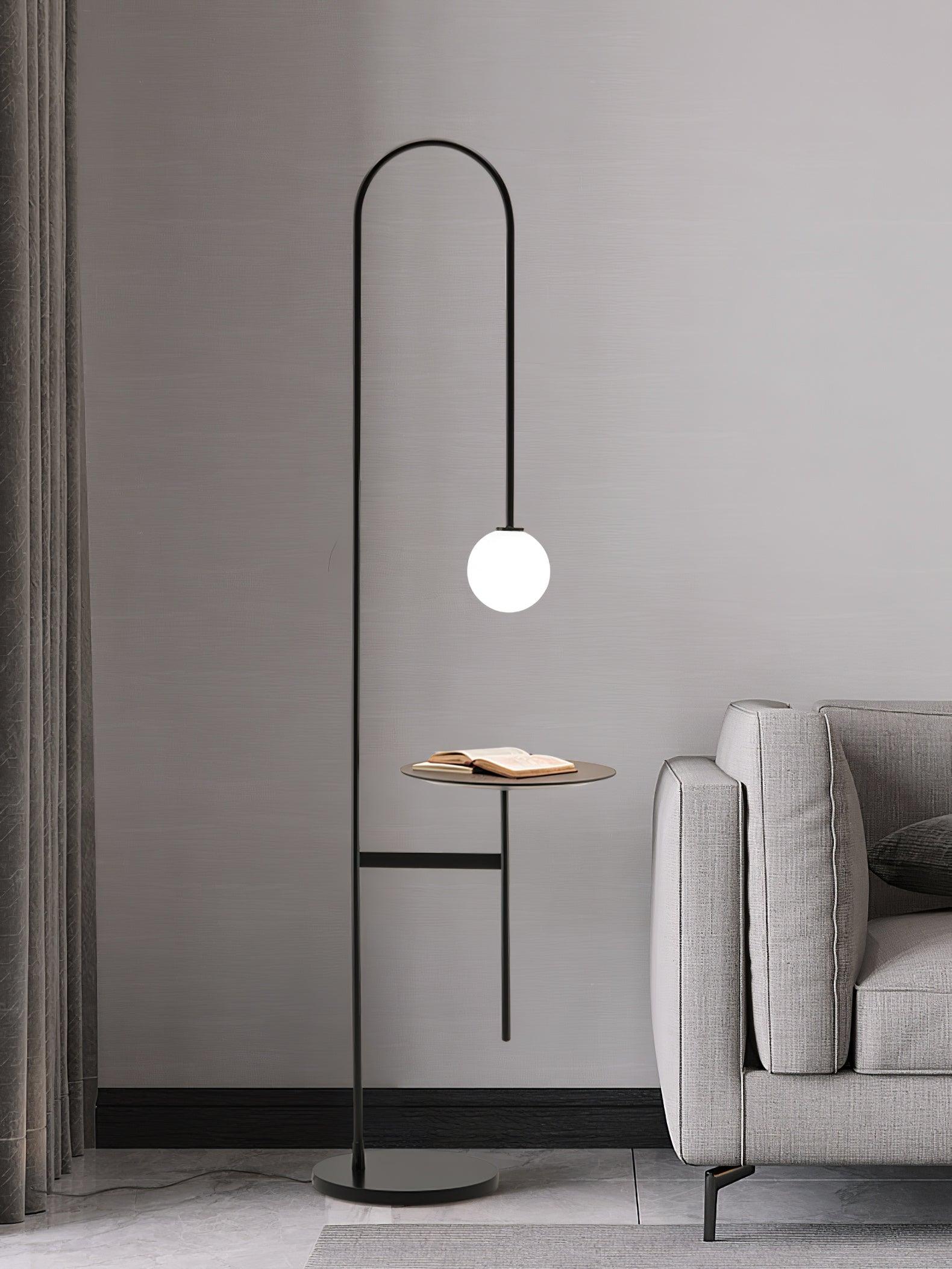 Celonce Glass Minimalist Floor Lamp-Neutral Decor