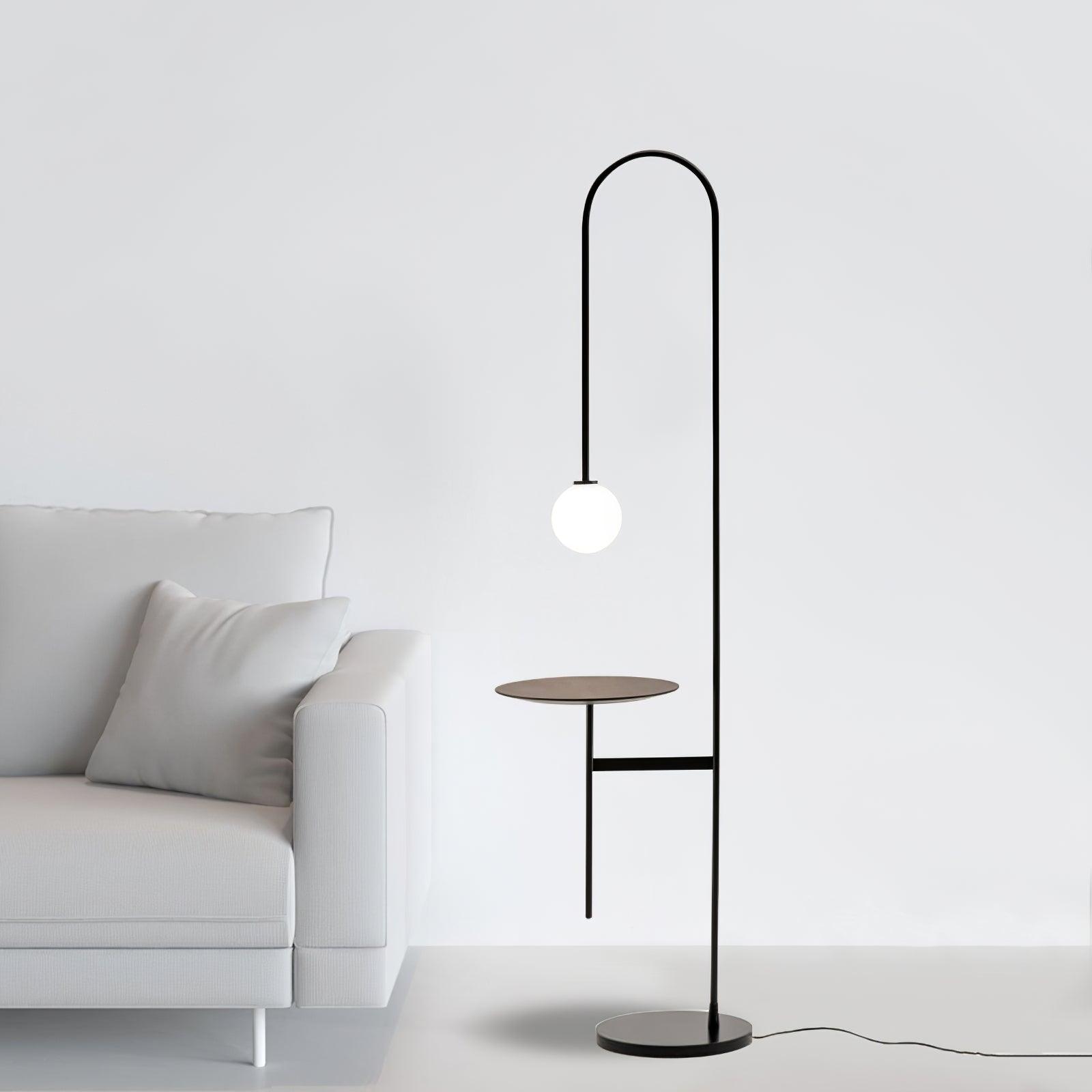 Celonce Glass Minimalist Floor Lamp-Neutral Decor