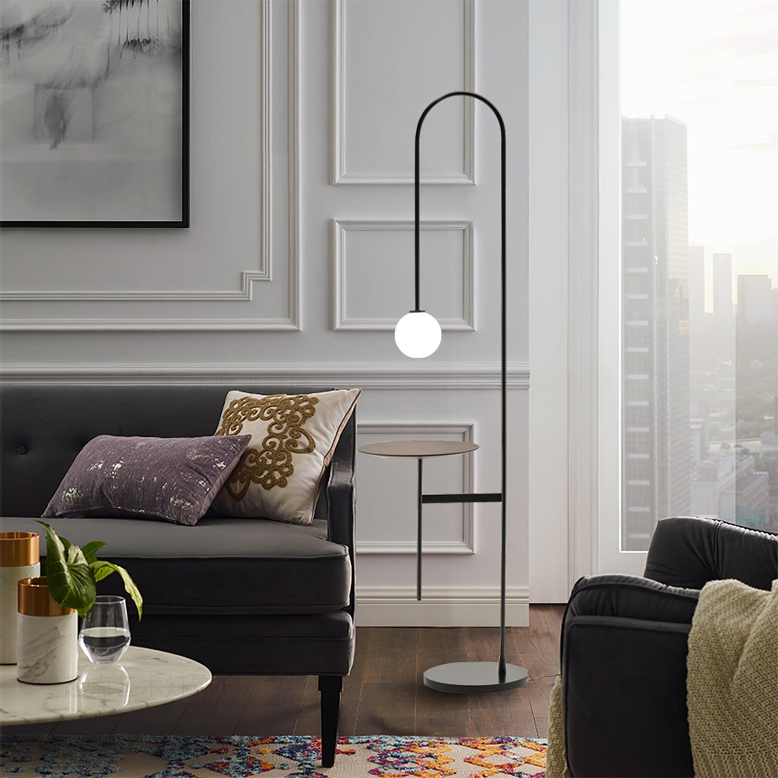 Celonce Glass Minimalist Floor Lamp-Neutral Decor