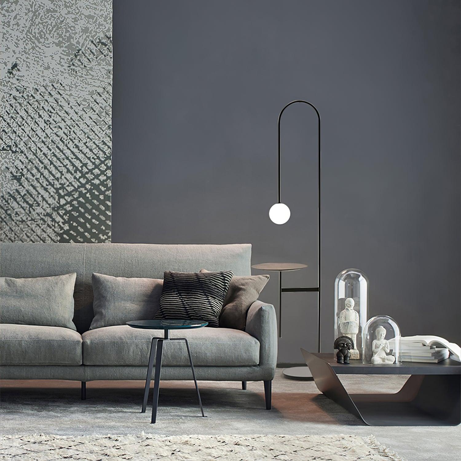 Celonce Glass Minimalist Floor Lamp-Neutral Decor