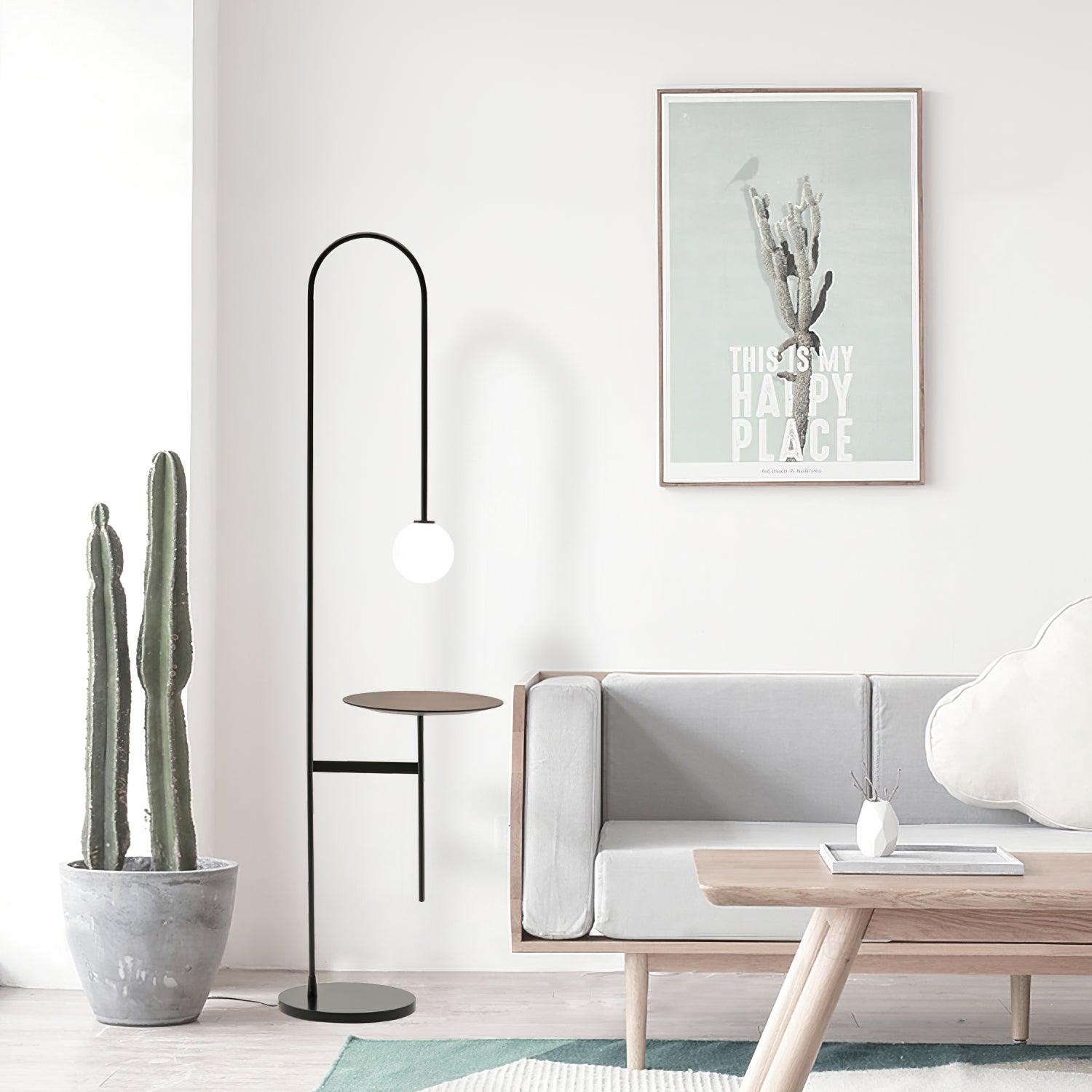 Celonce Glass Minimalist Floor Lamp-Neutral Decor