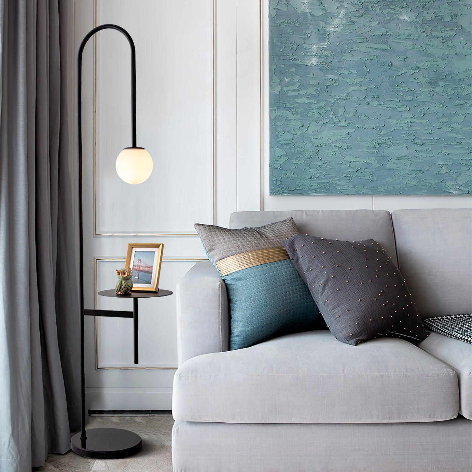 Celonce Glass Minimalist Floor Lamp-Neutral Decor